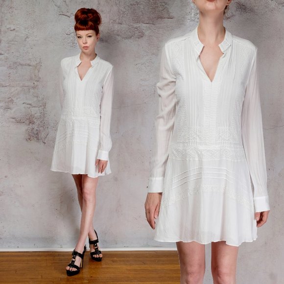 10 Crosby Derek Lam Dresses & Skirts - Gorgeous White Derek Lam gauze dress 10 Crosby small 4